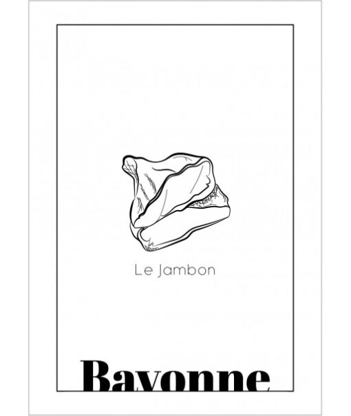 Affiche - Bayonne - Maison & déco - Les doigts dans le nez