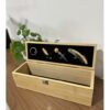 Coffret vin en bois - Noël - Les doigts dans le nez