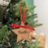 étoile de Noël personnalisée en boios