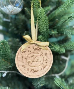 Renard endormi - boule de Noël