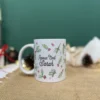 mug personnalisé feuilles d'hiver