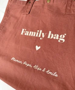 Alternative view of Grand sac cabas - terracotta / Family Bag