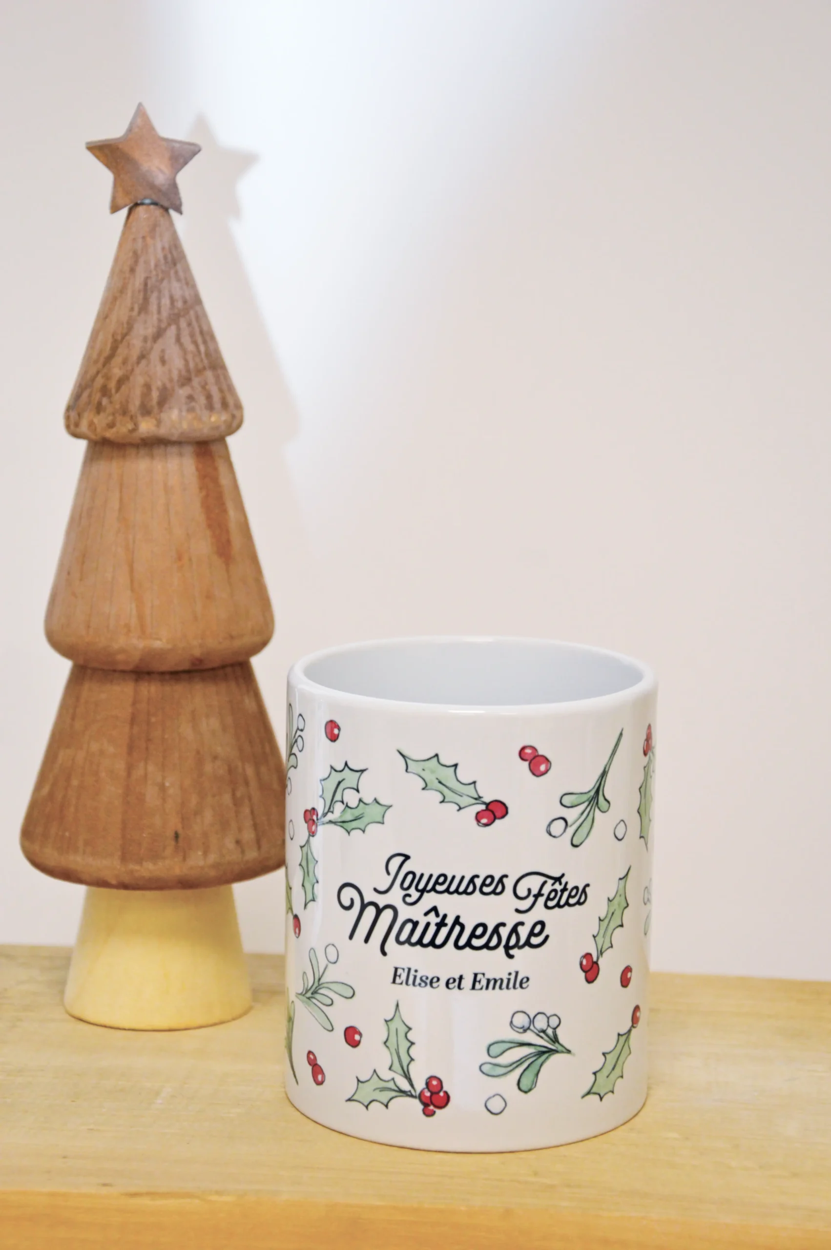 Pot à crayons - feuilles d'hiver