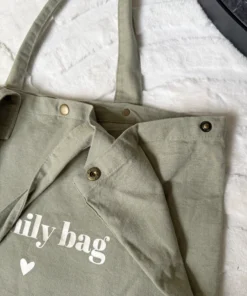 Alternative view of Grand sac cabas - vert sauge / Family Bag