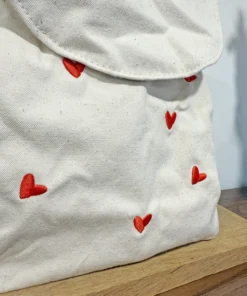 sac à dos personnalisé coeurs rouges