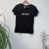 Tee-shirt femme noir - Mama