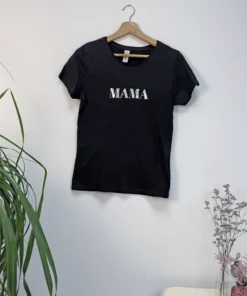 Tee-shirt femme noir - Mama