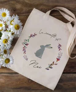 sac lapin assis