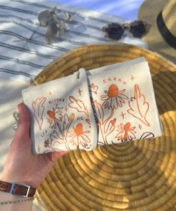 Pochette à bijoux modèle fleurs