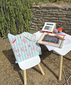 Alternative view of Tote bag à rayures colorées