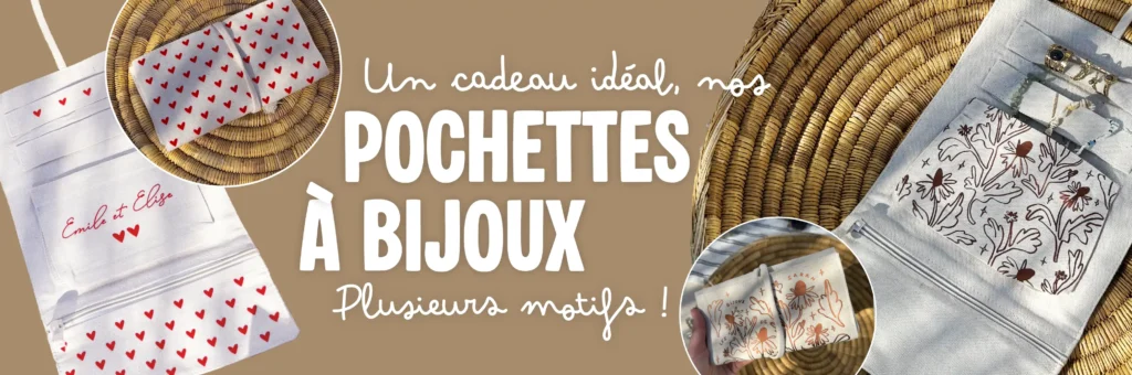 bannières pochettes à bijoux