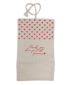 pochette bijoux coeurs extérieur