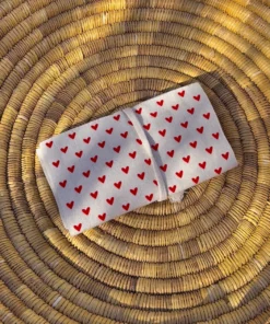 Pochette à bijoux modèle coeurs