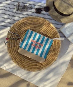 Alternative view of Pochette pop - rayures bleues