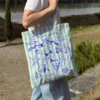 Totebag - rayures bleues